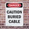 Signmission Caution Buried Cable Danger Sign, Plastic, 7in W x 10in L, 2PK OS-2PACK-DS-P-710-V-2277 - alternate 3
